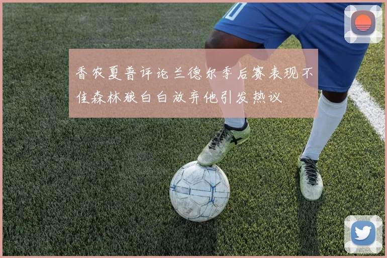 香农夏普评论兰德尔季后赛表现不佳森林狼白白放弃他引发热议